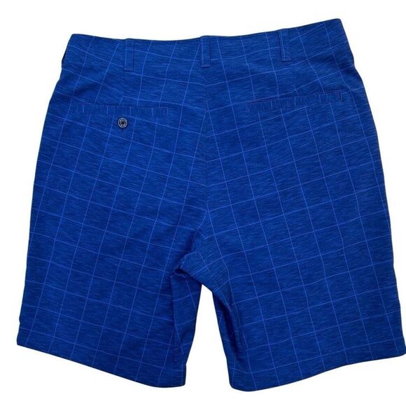 PGA Tour Apparel Chino Performance Golf Shorts Men's Size 34 Blue Flat Front - Picture 6 of 7